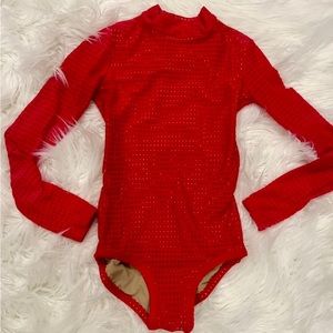 Red FIVE Dancewear Long sleeved Leo sz PA